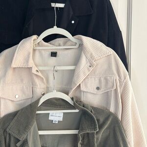 3x CORDUROY JACKETS
